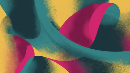 Wall Mural - Modern Artistic Fluid Shape Gradient Colorful Abstract Art Background Illustration