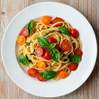 © Marlon - A Linguine Pasta with Tomatoes and Basil