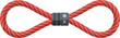 © Cansu - Red Climbing Rope Loop Vector Illustration for Outdoor and Safety Equipment Design