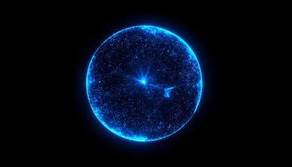 Abstract glowing sphere