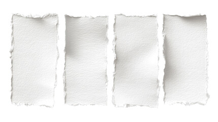 Wall Mural - four torn paper strips png