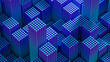 © Marcos Osorio/Stocksy - Colorful abstract cityscape with geometric shapes