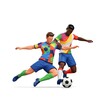 © Ghyovha - soccer players in action, vector illustration