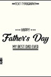 © Pixel Gravity Studio - Happy Father's Day Modern StylishLettering Text Vertical