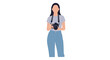 © miracley - Faceless Woman Holding Camera with Strap, Wearing Blue Jeans