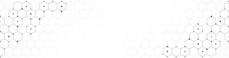 Wall Mural - hexagons pattern. geometric abstract background with simple hexagonal elements. creative idea for me