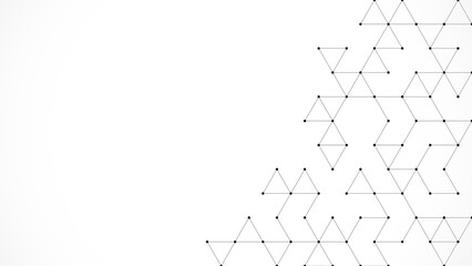 Wall Mural - Creative idea of modern design with abstract geometric background. Minimalistic texture with triangles pattern
