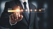 © MOHON - Businessman touching progress bar for future planning and business growth