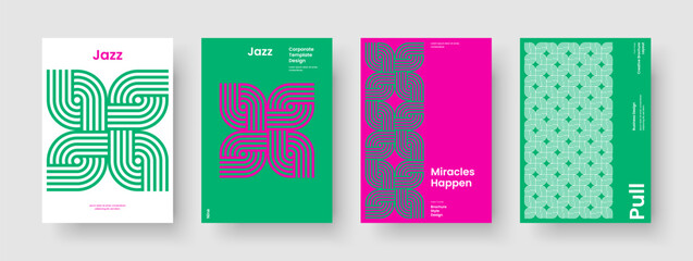 Wall Mural - creative brochure layout. geometric report design. isolated poster template. book cover. business pr