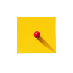 Wall Mural - Red ball isolated on transparent background