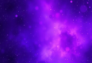 Wall Mural - Abstract purple nebula backdrop with copy space, digital art, overlay