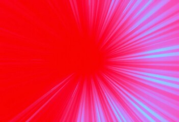 Wall Mural - Abstract red and blue gradient energy rays background, flare, sky