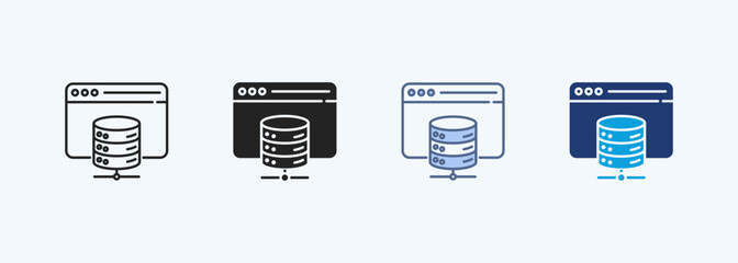 Web Hosting Multiple Style Icon Collection