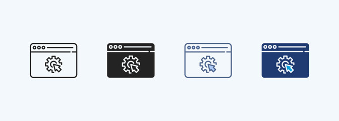 Browser Multiple Style Icon Collection