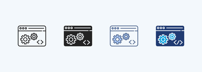Development Multiple Style Icon Collection