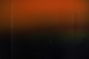 Wall Mural - light leak overlay effect with scratch dust and blur orange light leaks,retro noisy film texture lig