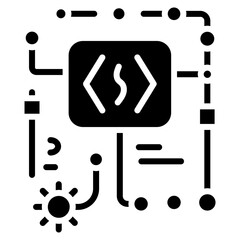 Wall Mural - Code Setting icon vector image. Can be used for Computer Programming.