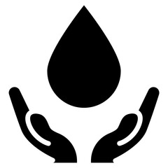 Wall Mural - Water Droplet icon vector image. Can be used for Earth Day.