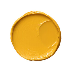 Wall Mural - abstract artistic expression using vibrant yellow paint for creative projects, isolated on