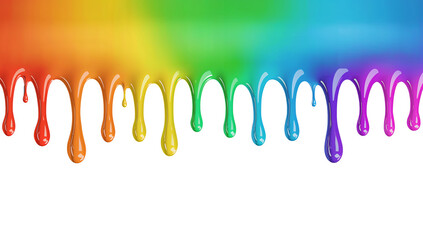 Wall Mural - radiant spectrum cascade glistening from above, a vibrant display of flowing chroma
