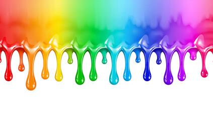 Wall Mural - luminous cascading gradients in shades of the rainbow offer a vibrant visual feast isolated