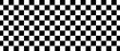 © Olena - Checkerboard print black with white, Black squares in checkerboard pattern, Checkers line start rally race, Vector illustration.