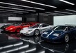 © abimas - Elegant Garage Display of Classic Supercars in Pristine Condition and Detail