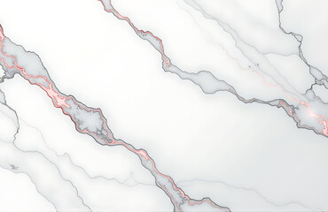 Wall Mural - luminous white marble surface intricately veined soft gray delicate pink patterns diffused natural light
