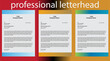 © MD ENAYET HOSSAIN - Corporate latter head design, Corporate company latter head. New modern creative letter head design, Business latter head pad design.