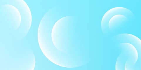 Poster - minimalist banner background, pastel colorful, light blue gradations. circle effect style geometric,