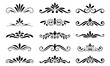 © dkzone09  - Ornament design corner set, collection, flowers floral design corner, vector eps