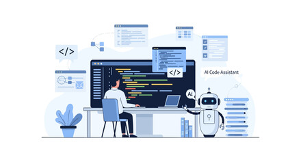 AI-Powered Software Development: Human and Robot Collaboration in Coding Environment
