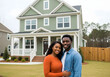 © Iconic Nest - Happy couple in front of their new house