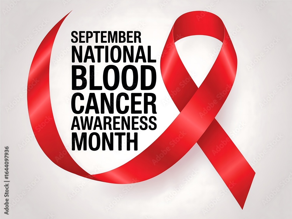 September Cancer Ribbon September is national blood cancer awareness month featuring a ...