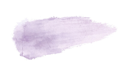 Wall Mural - elegant lavender brush stroke with a watercolor effect, isolated on a transparent setting for