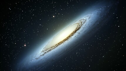 Wall Mural - A breathtaking view of a spiral galaxy with glowing arms, deep space colors, ultra HD 