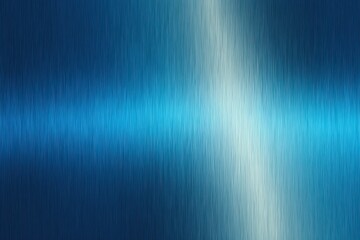 Wall Mural - Luminous Blue Metallic Gradient: Shiny Abstract Background with Dynamic Light and Playful Movement