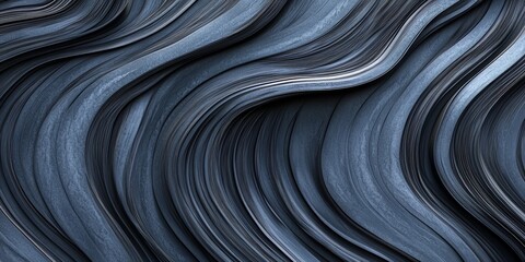 Wall Mural - blue wave with many lines and dots. the image is abstract and has a sense of movement