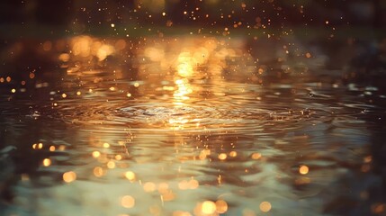 Wall Mural - the water is reflecting the sun and creating a beautiful, sparkling effect. the scene is peaceful an