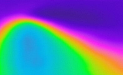 Wall Mural - Abstract illustration uses a vibrant, soft-gradient style, featuring curved shapes in blue, green, yellow, pink, and purple, smoothly blending into each other for a glowing, energetic effect.