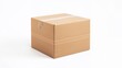 © Nozir - A simple brown cardboard box isolated on a white background