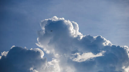 Wall Mural - Cloudscape has been developing in gorgeous form. The picture present flying high above the clouds.