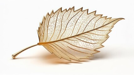 Detailed leaf vein structure