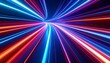 © Adista - Abstract speed tunnel with vibrant neon lights