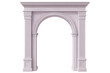 © Michael - Pink arch with columns on a transparent background, perfect for architectural visualization or design projects