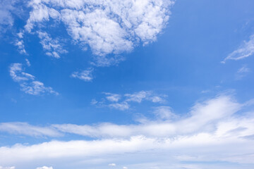 Wall Mural - clear blue sky background,clouds with background, blue sky background with tiny clouds.