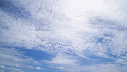Wall Mural - clear blue sky background,clouds with background, blue sky background with tiny clouds.