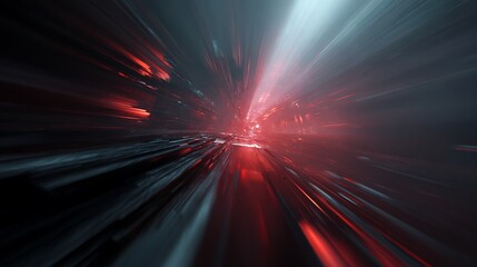 Wall Mural - futuristic abstract background with motion blur, showcasing speed and energy through dynamic light s