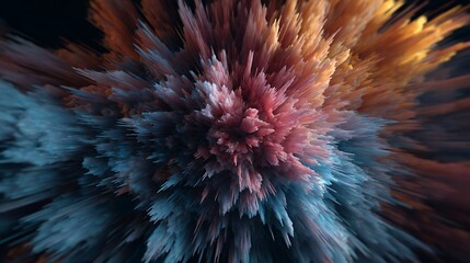 Poster - a vibrant explosion of color creates an abstract and dynamic background, perfect for adding energy a