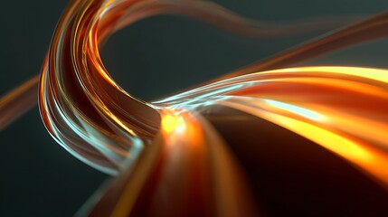 Wall Mural - abstract lines and curves create a dynamic and vibrant background, representing energy, light, and f
